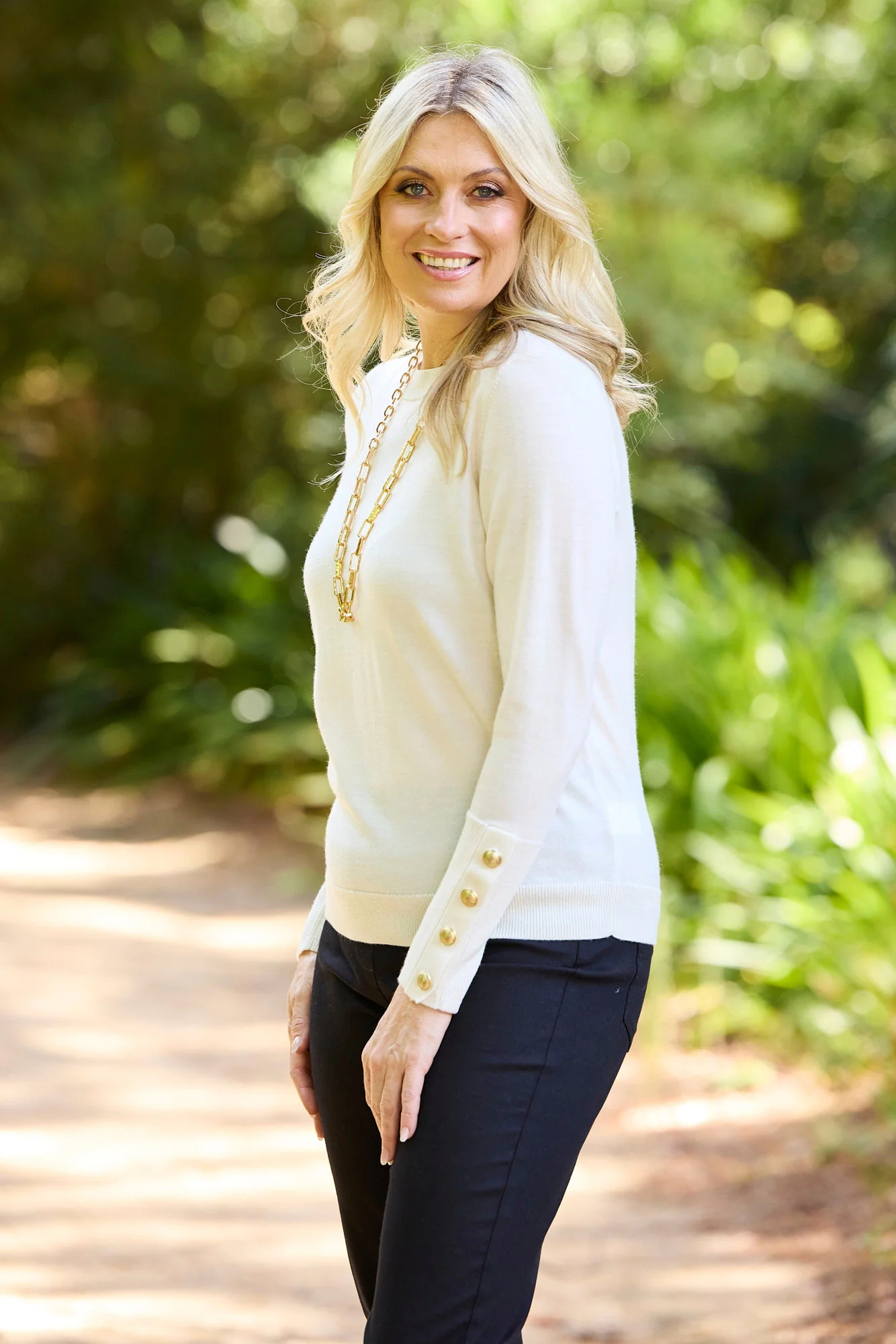 Potts Point Button Sleeve Sweater - Image 6