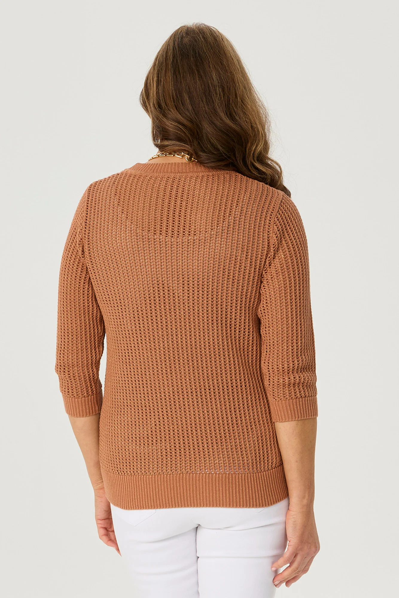 Quinn 3/4 Sleeve Open Knit - Image 5