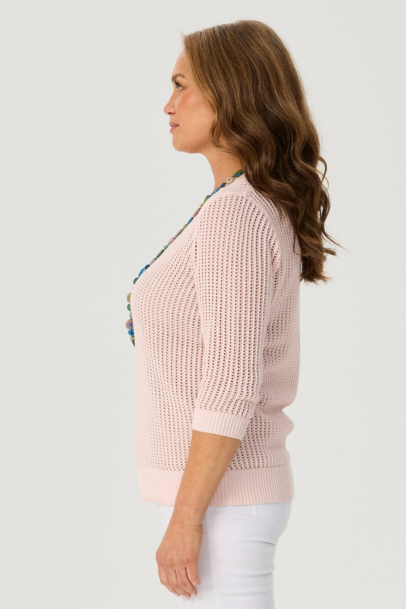 Quinn 3/4 Sleeve Open Knit - Image 4