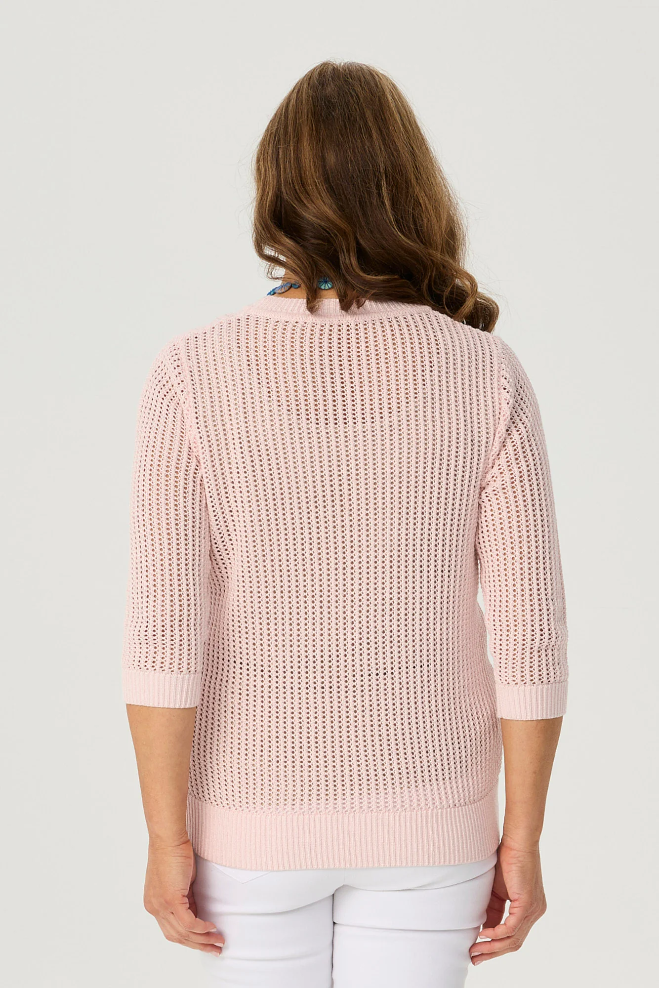 Quinn 3/4 Sleeve Open Knit - Image 5