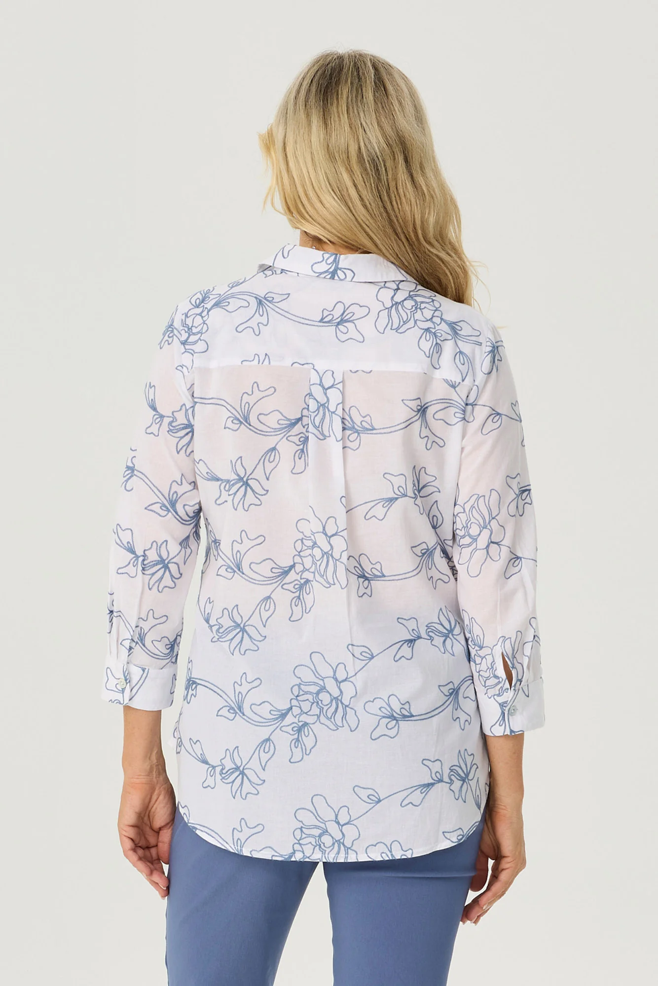 Reserva Embroidered 3/4 Sleeve Shirt - Image 5