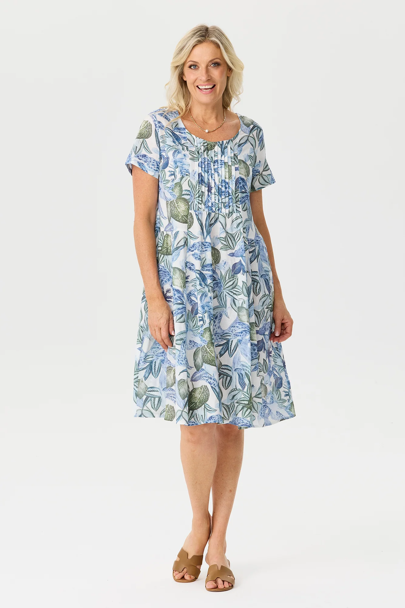 Resort Pintuck Relaxed Dress