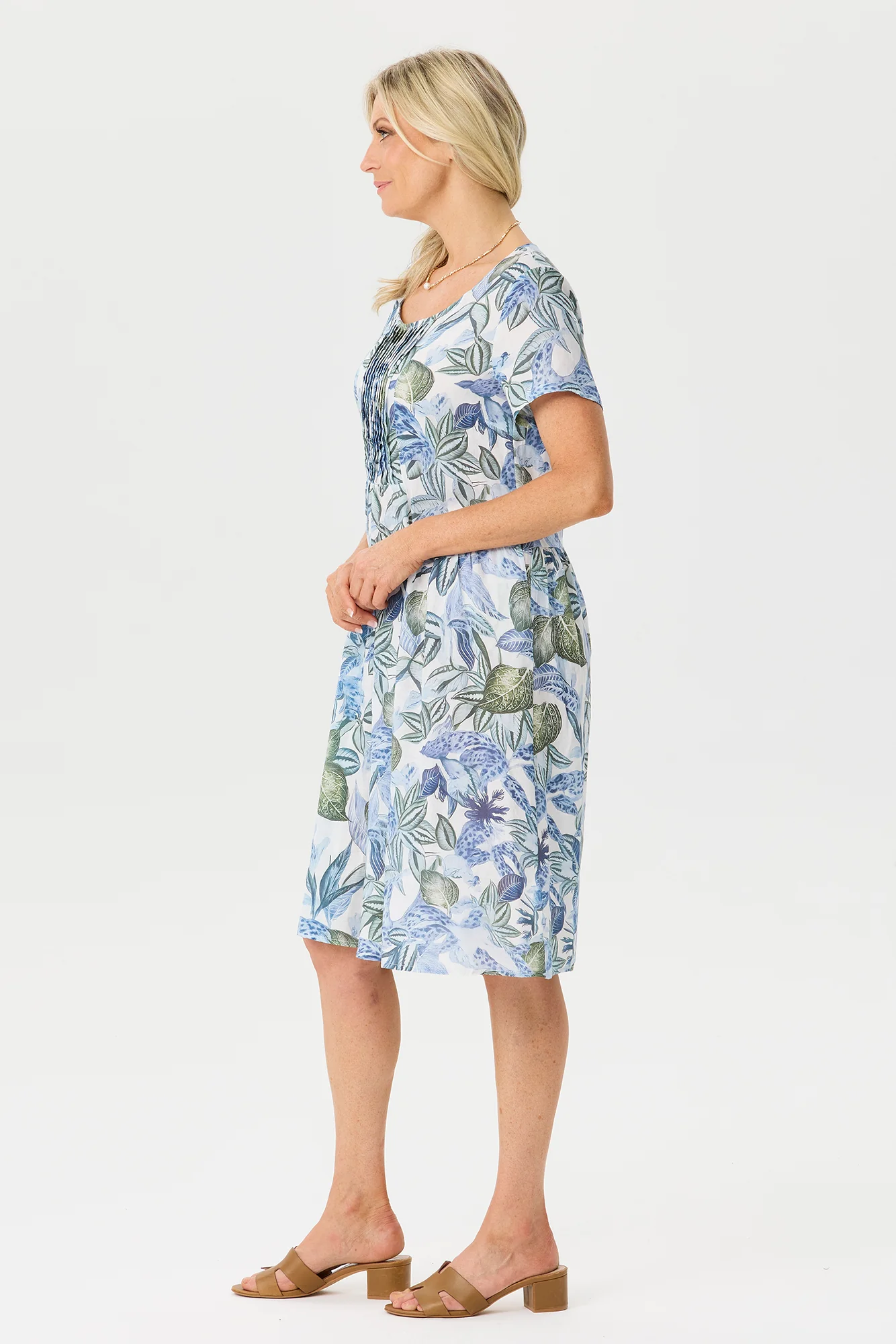 Resort Pintuck Relaxed Dress - Image 3