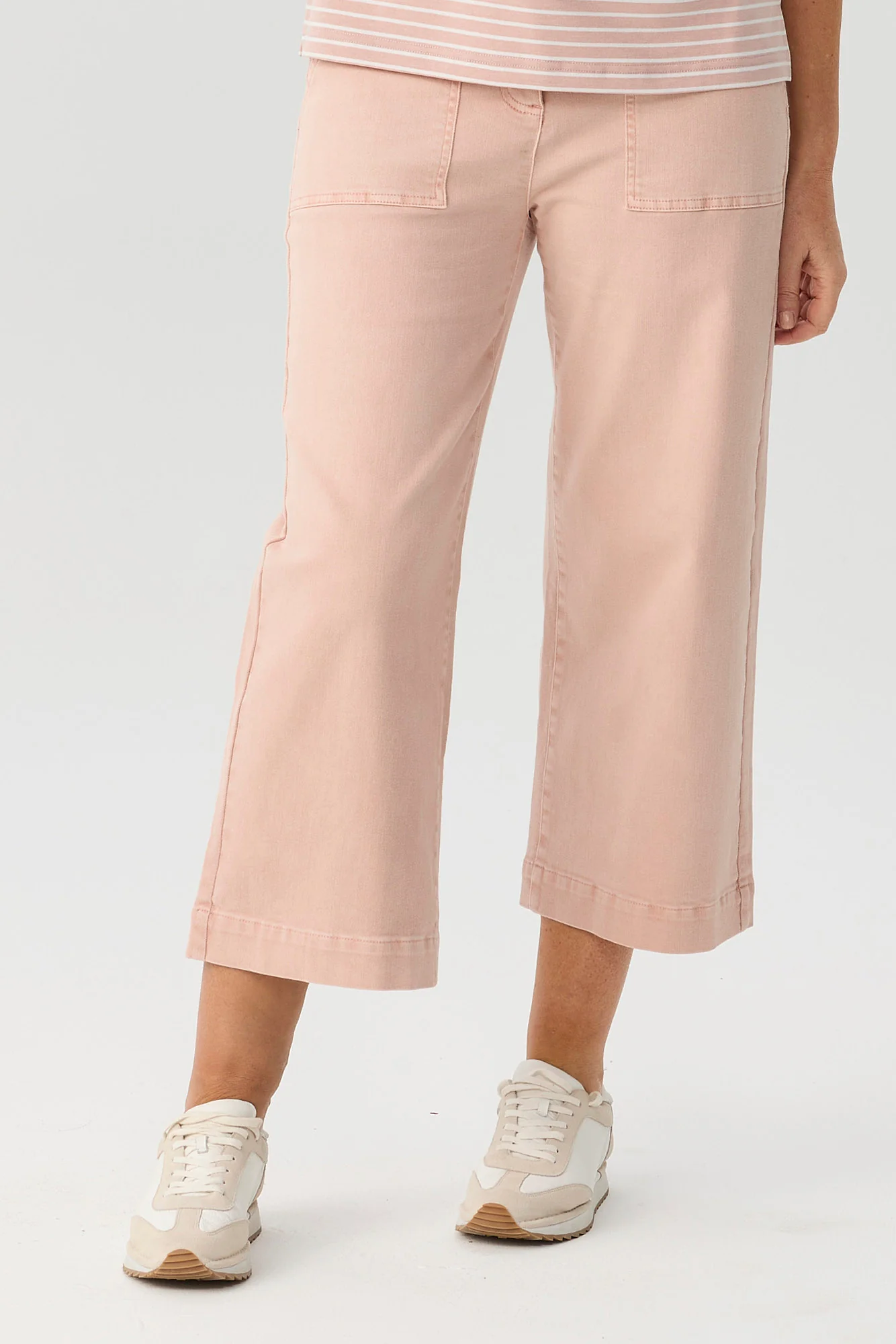 Shelby 7/8 Zip Wide Leg Jean - Image 3