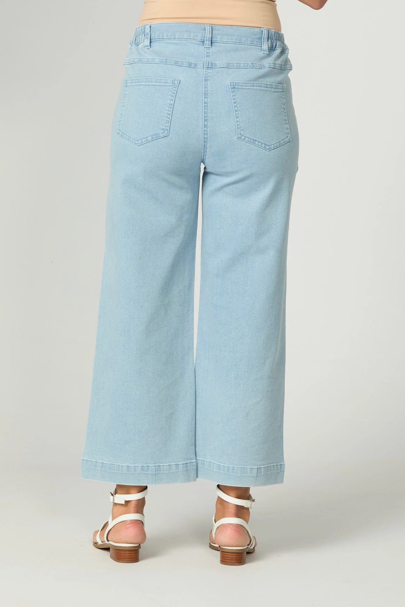 Shelby 7/8 Zip Wide Leg Jean - Image 5