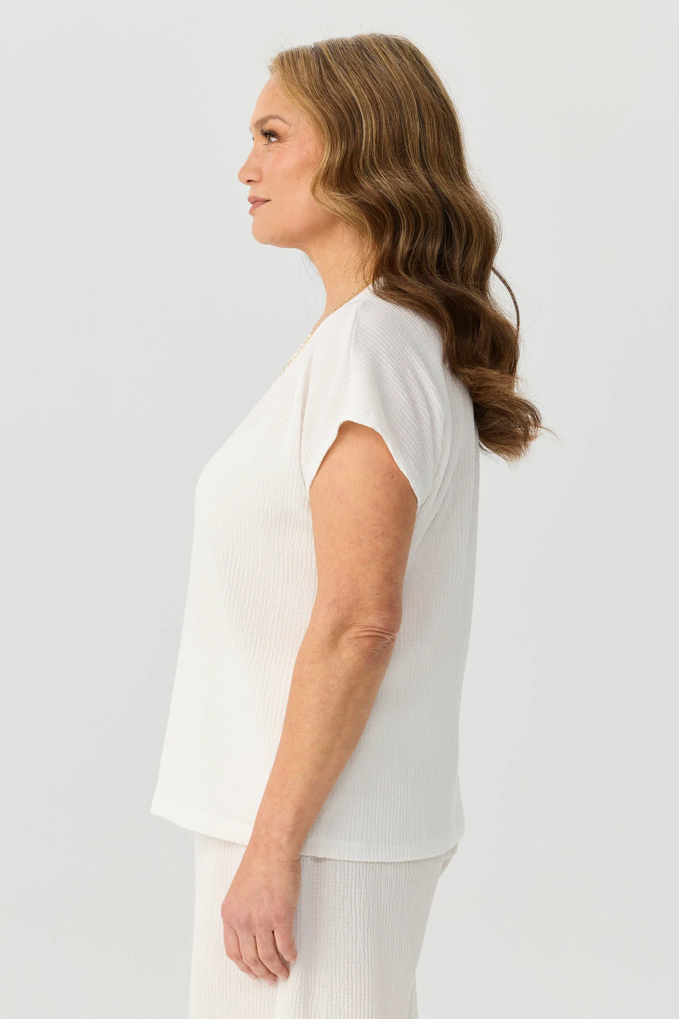Sheona Button Short Sleeve Top - Image 2