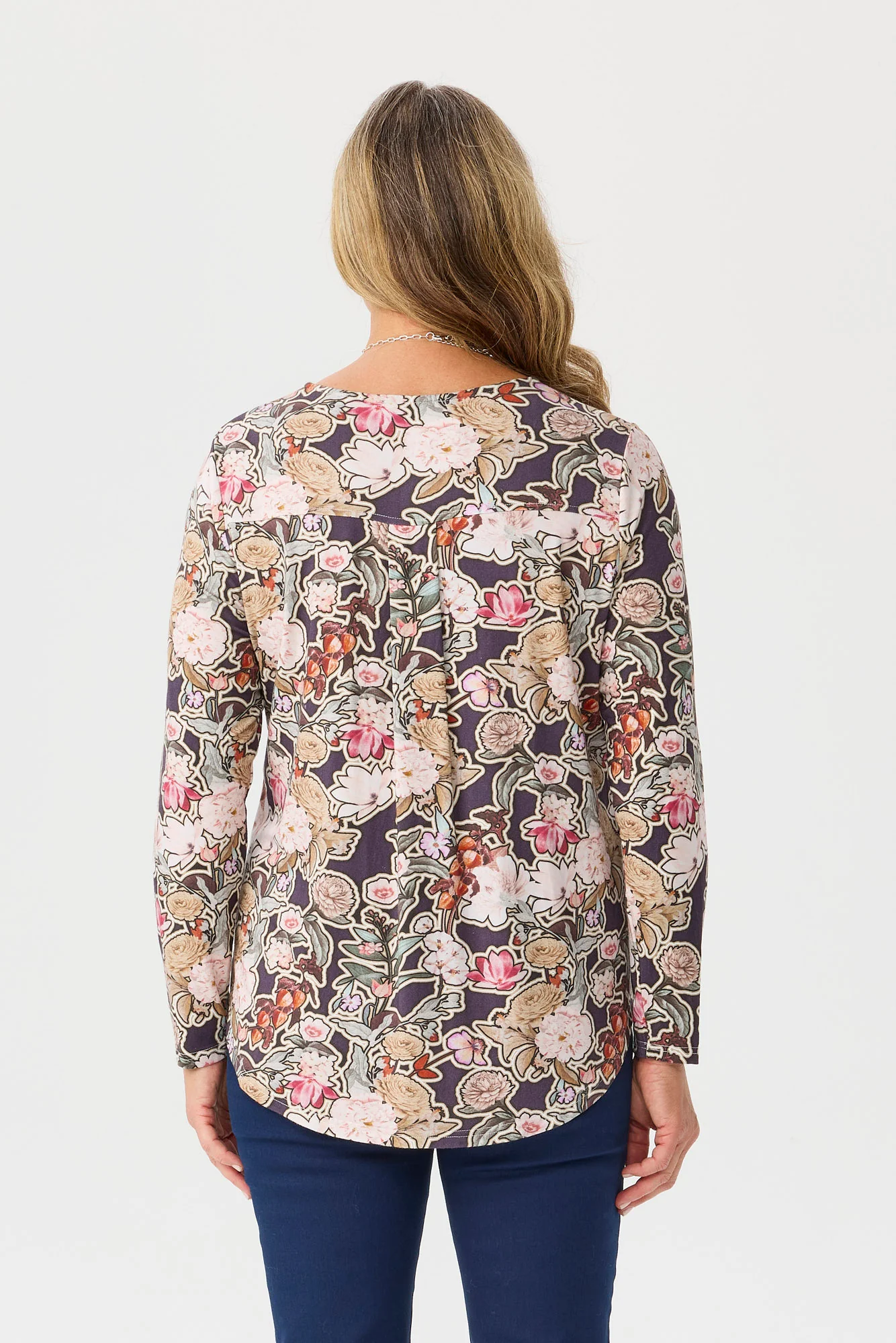 Suebelle Pleat Back Long Sleeve Top - Image 5