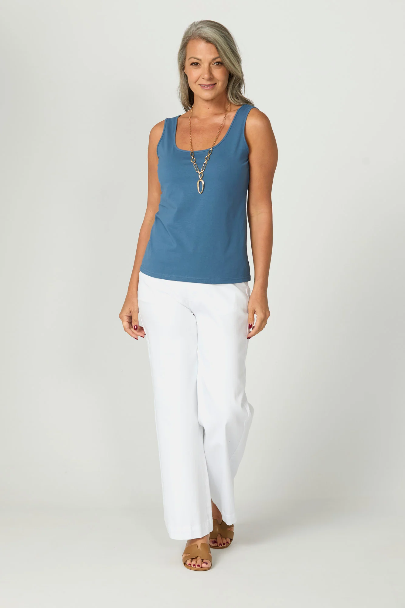 Tilly Wide Leg Pull On Long Jean - Image 2