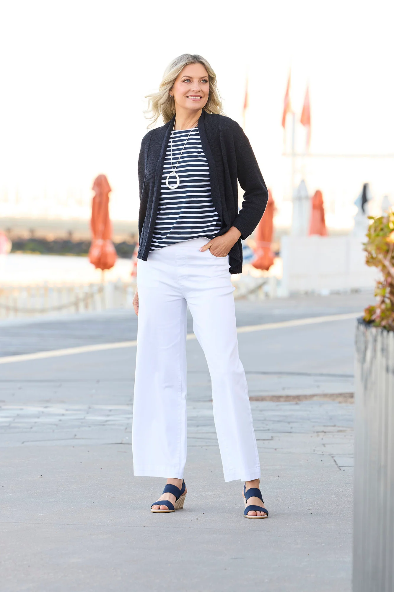 Tilly Wide Leg Pull On Long Jean - Image 7