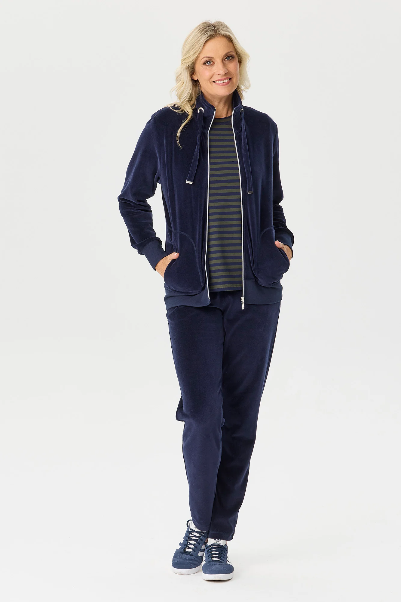 Valley Zip Up Velour Jacket - Image 6