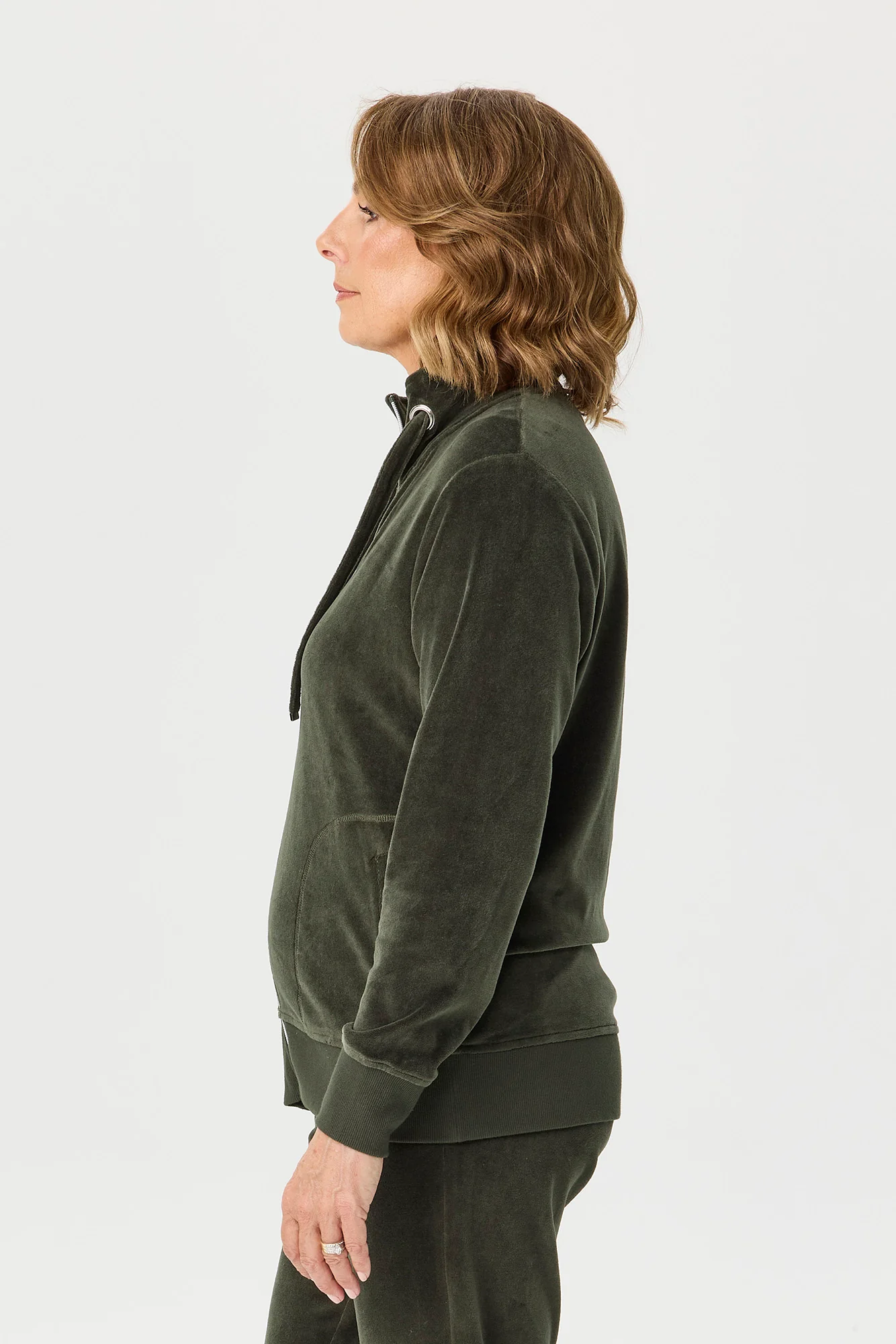 Valley Zip Up Velour Jacket - Image 4