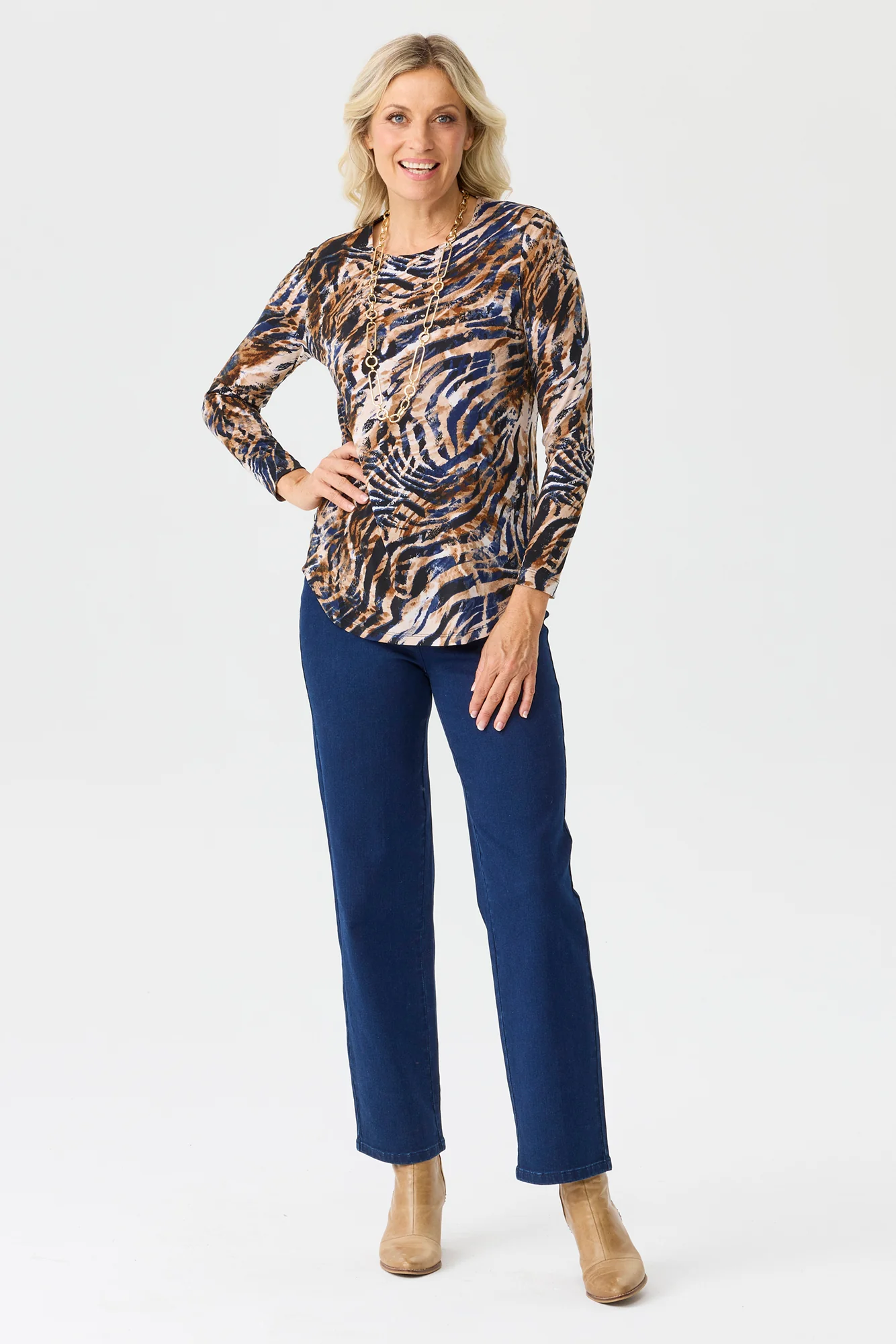 Wild Luxe Pleat Back Long Sleeve Top - Image 6