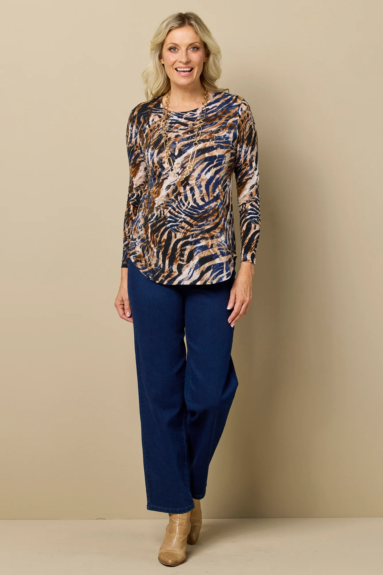 Wild Luxe Pleat Back Long Sleeve Top - Image 9