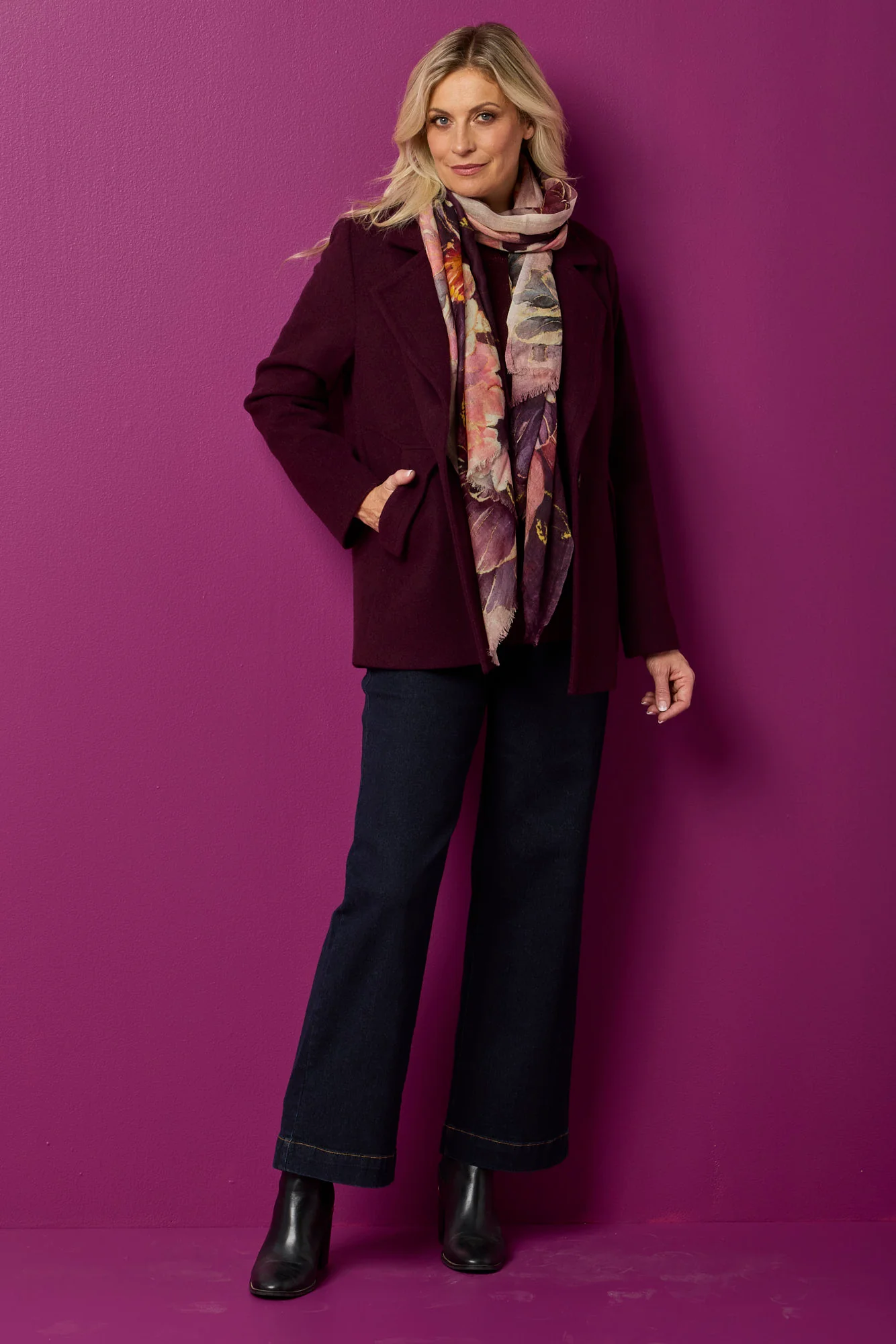 Zarina 1 Button Car Coat - Image 6