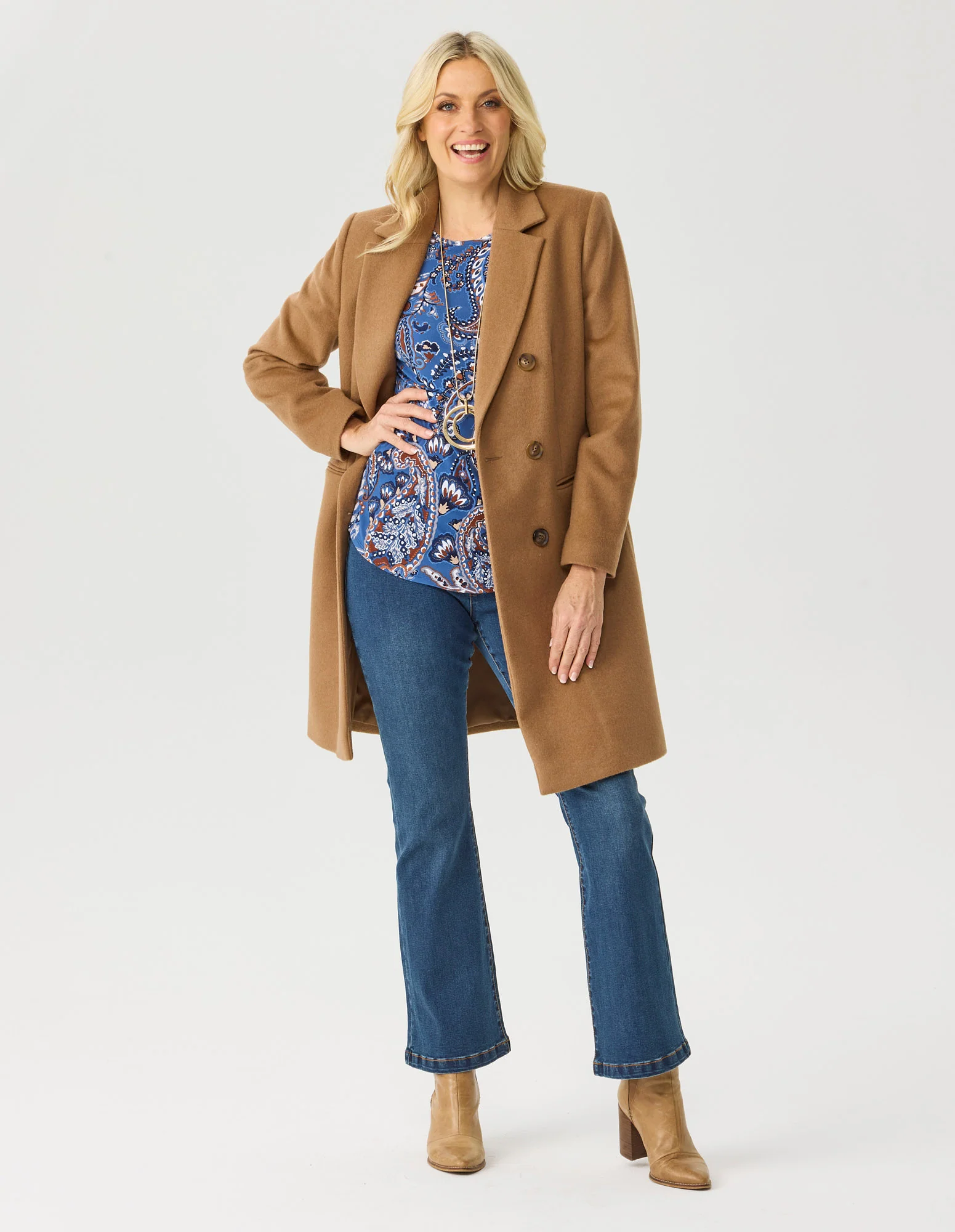 Zarina Double Breasted Coat - Image 4