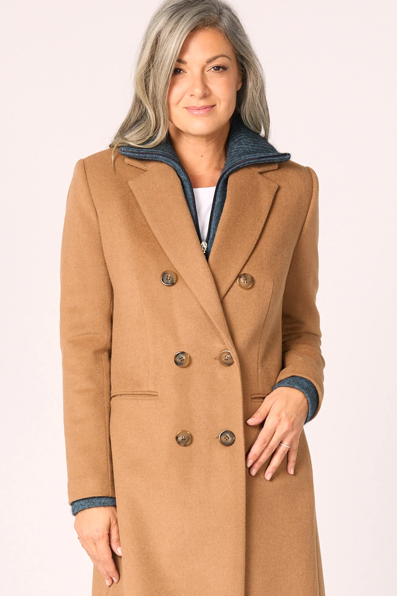 Zarina Double Breasted Coat - Image 6